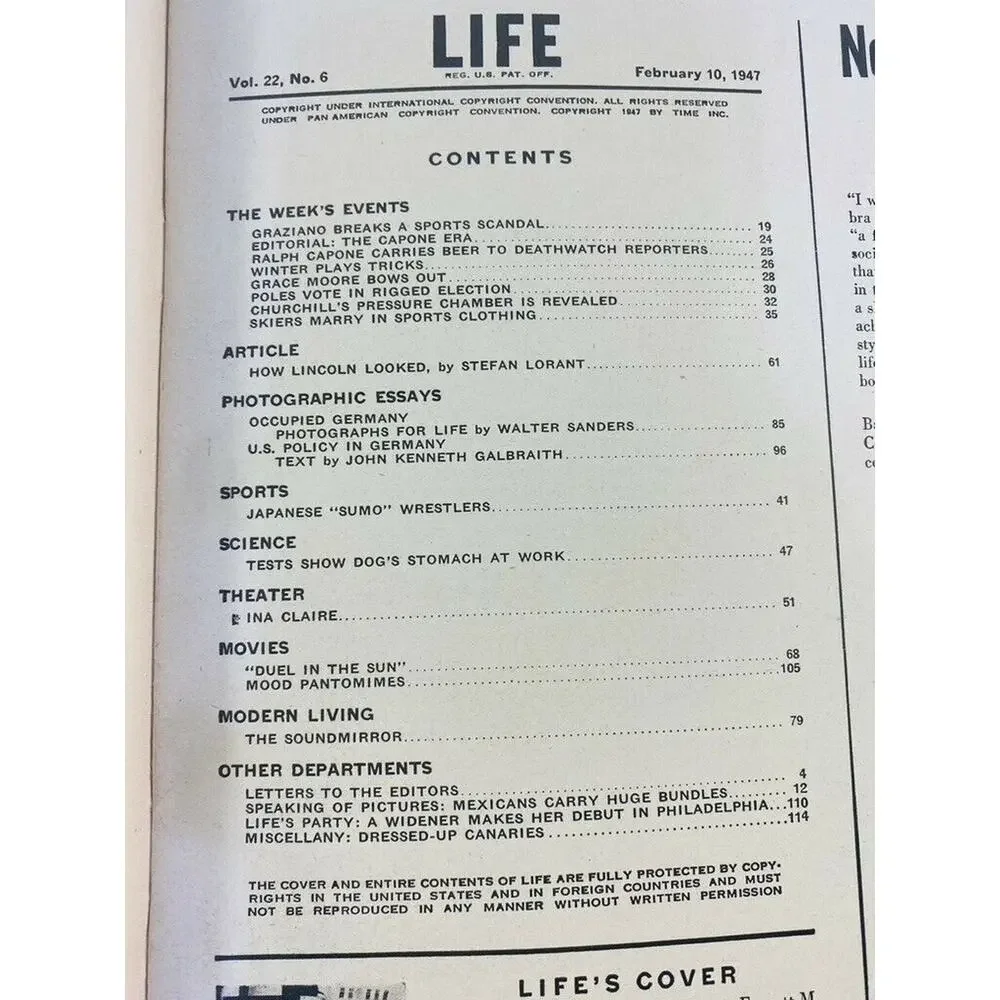 LIFE magazine february